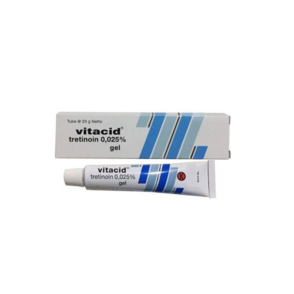 Kem trị mụn Vitacid Tretinoin Gel 0.025_