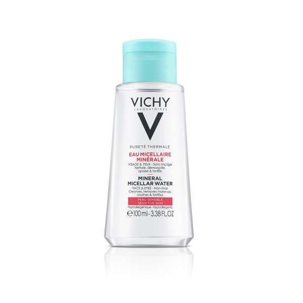 Nước Tẩy Trang Vichy Purete Thermale Mineral Micellar Water For Sensitive Skin Cho Da Nhạy Cảm 100ml