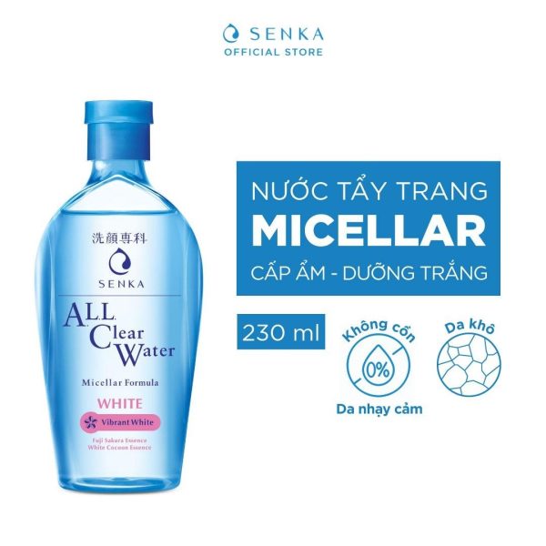 nước tẩy trang Senka All Clear Water Micellar Formula White