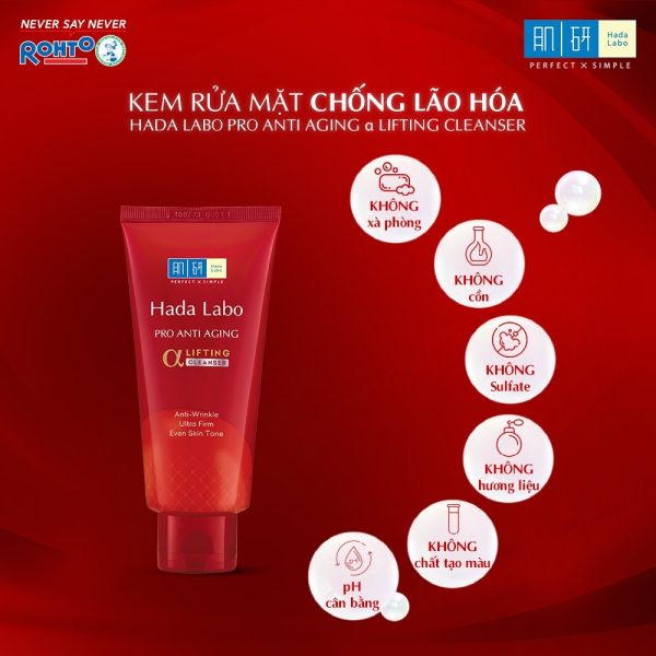 Hada Labo Pro Anti Aging α Lifting Cleanser3
