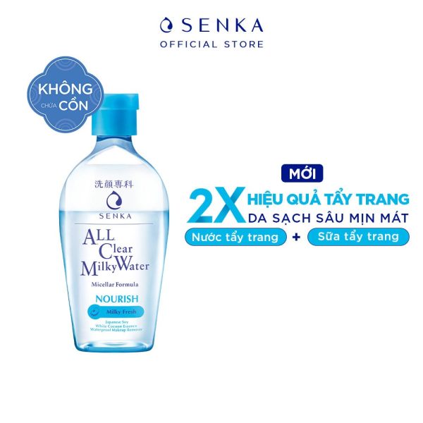 sữa tẩy trang senka all clear milky water