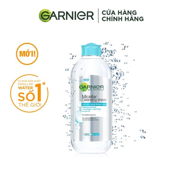 Garnier Micellar Cleansing Water For Oily & Acne-Prone Skin
