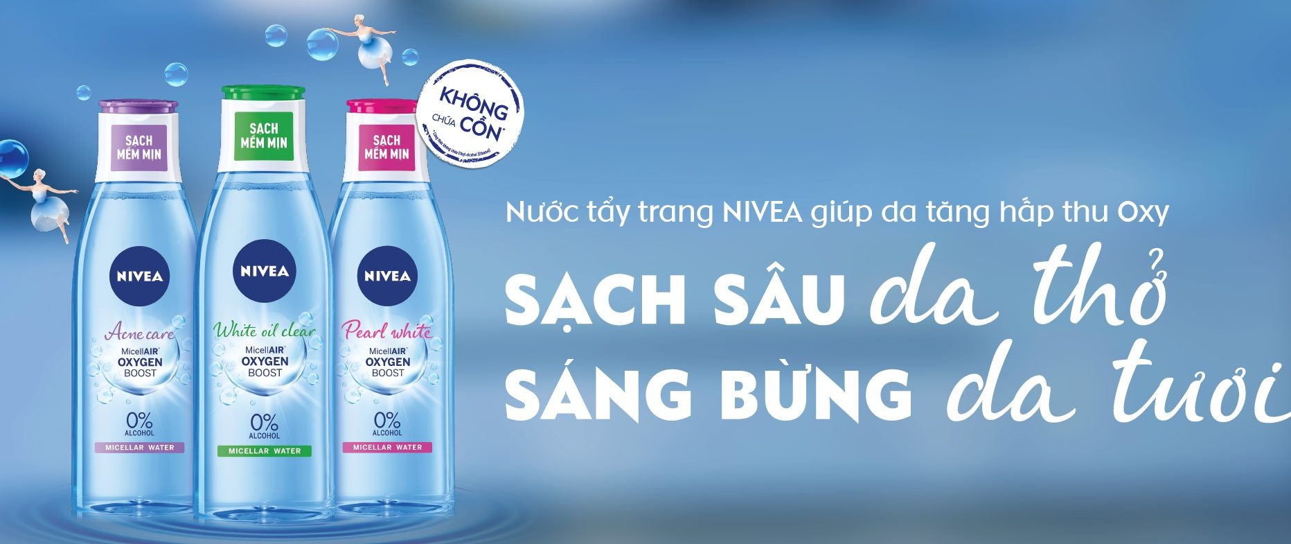 Nước Tẩy Trang Nivea Acne Clear Micellair Oxygen Boost Micellar Water