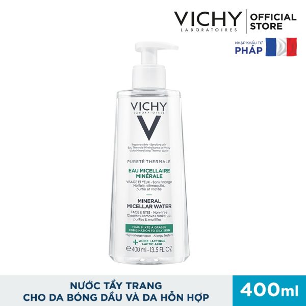 Vichy Purete Thermale Mineral Micellar Water For Combination To Oily Skin