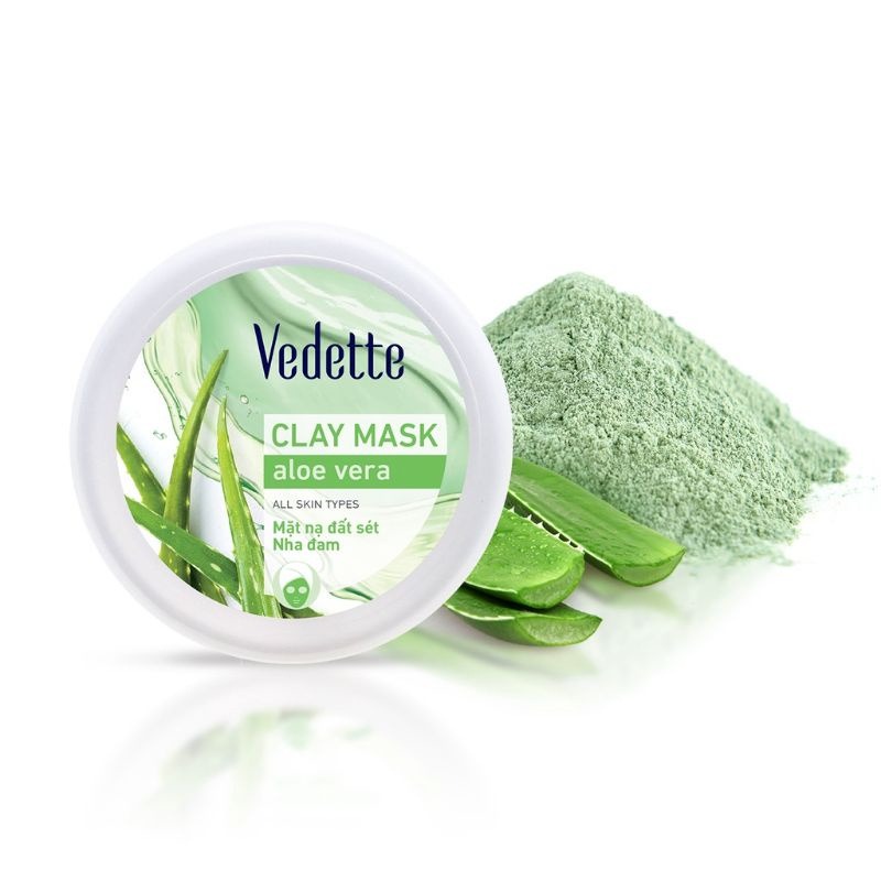 Mặt nạ đất sét nha đam Vedette Aloe Vera Clay Mask