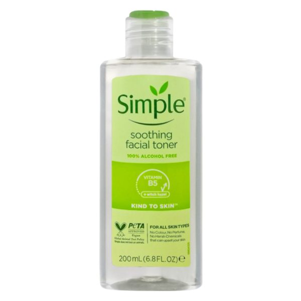 simple kind to skin soothing facial toner