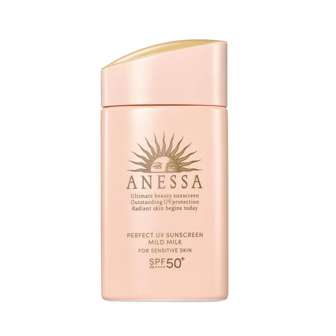Sữa Chống Nắng Anessa Perfect UV Sunscreen Mild Milk (For Sensitive Skin) SPF50+/PA++++
