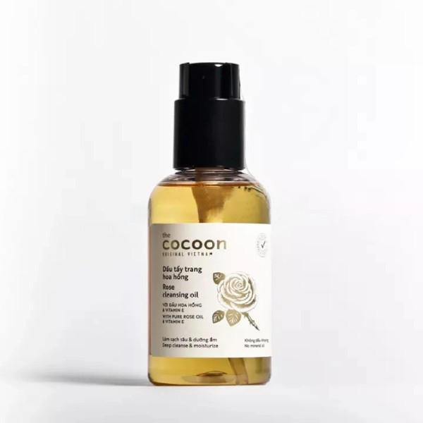 Dầu tẩy trang làm sạch sâu cho mọi loại da COCOON Rose Cleansing Oil