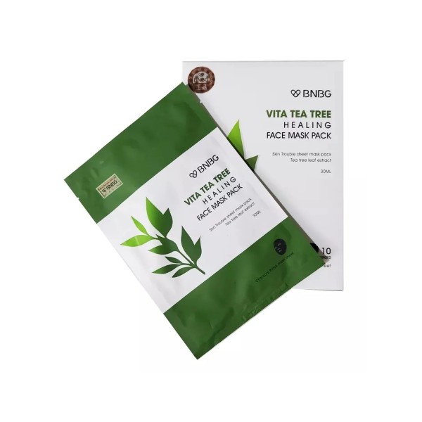 Mặt nạ giấy cho da dầu mụn BNBG Vita Tea Tree Healing Face Mask  làm sạch sâu