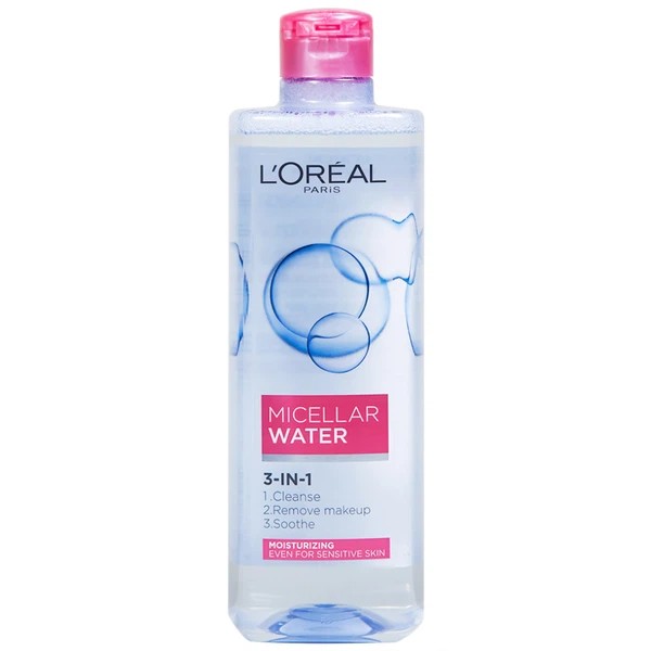 Nước tẩy trang L'Oreal Micellar Water Moisturizing không cồn dành cho da khô