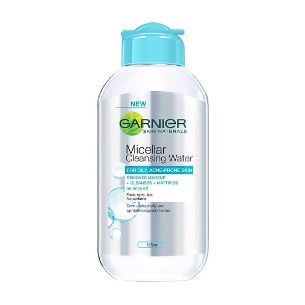 Nước tẩy trang cho da dầu mụn , kiểm soát vi khuẩn gây mụn  Garnier Micellar Cleansing Water For Oily & Acne-Prone Skin
